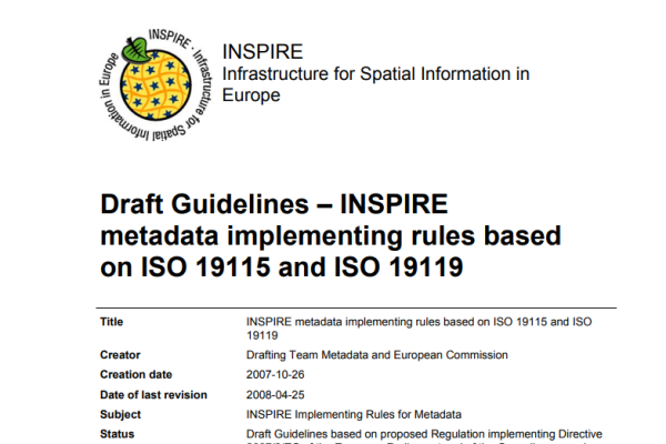 Draft Guidelines – INSPIRE